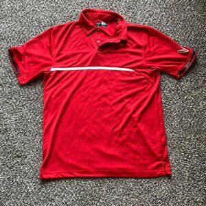 Red Callaway Opti Dry Golf Polo Shirt, Men's large short sleeve polo